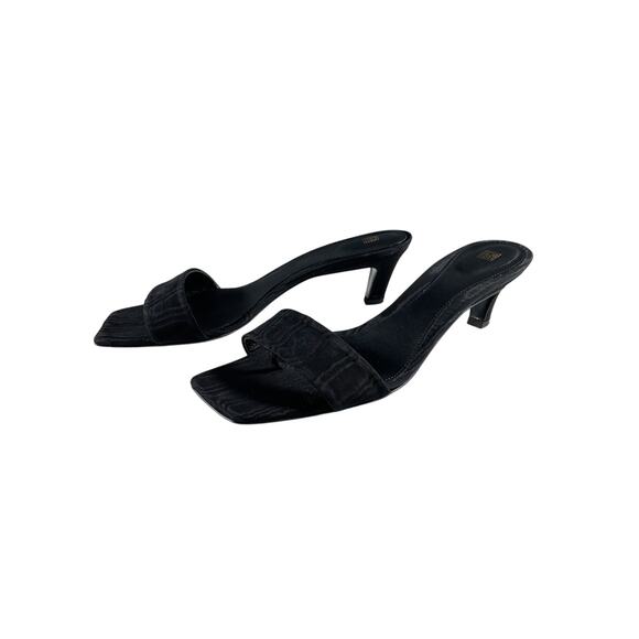 Toteme 'Moire' Black Mules Size 8 - Picture 2 of 9